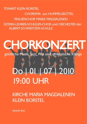 Plakat 4 Chöre-Konzert